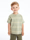 Crew Neck Short Sleeve Striped T-Shirt